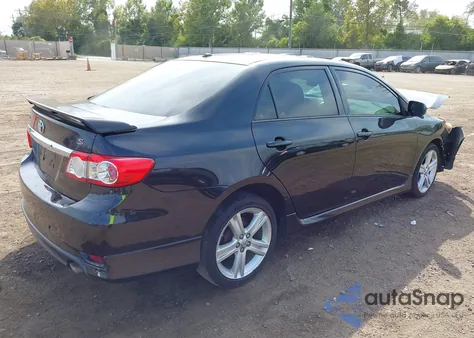 2013 Toyota Corolla S z USA, uszkodzony, nr VIN 5YFBU4EEXDP160018
